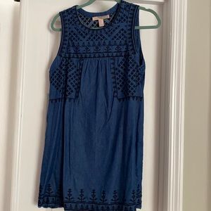 Embroider Jean Dress